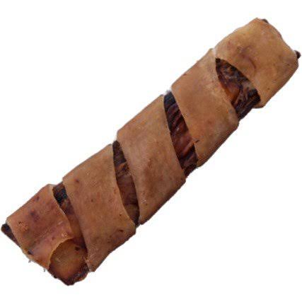 Jones Natural Chews Rib Roller Medium Beef Rib Wrapped in Pork Skin Dog Treat - 7-8"