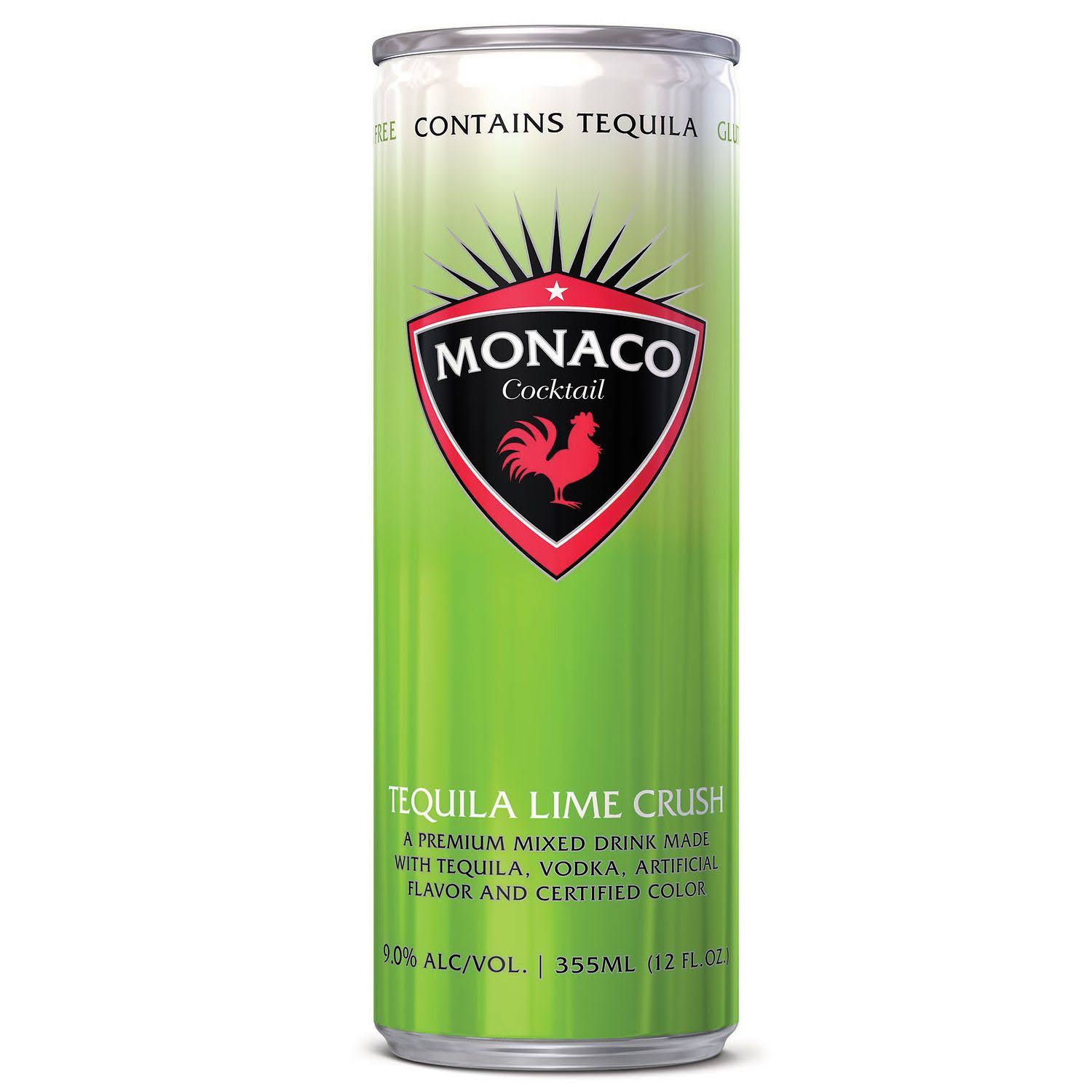 Monaco Tequila Lime Crush Cocktail - 12 fl oz