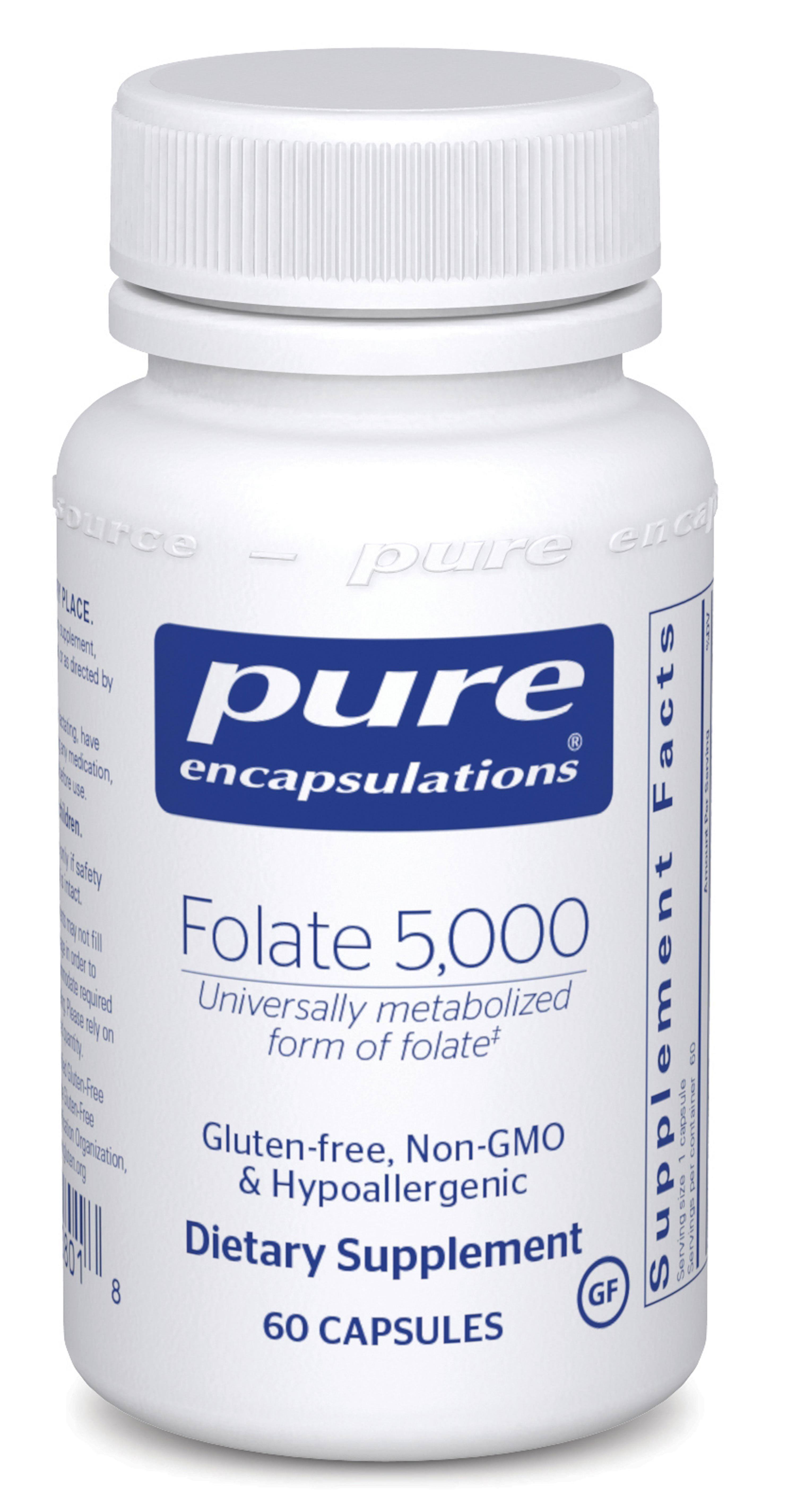 Pure Encapsulations Folate - 5000 mcg, 60ct