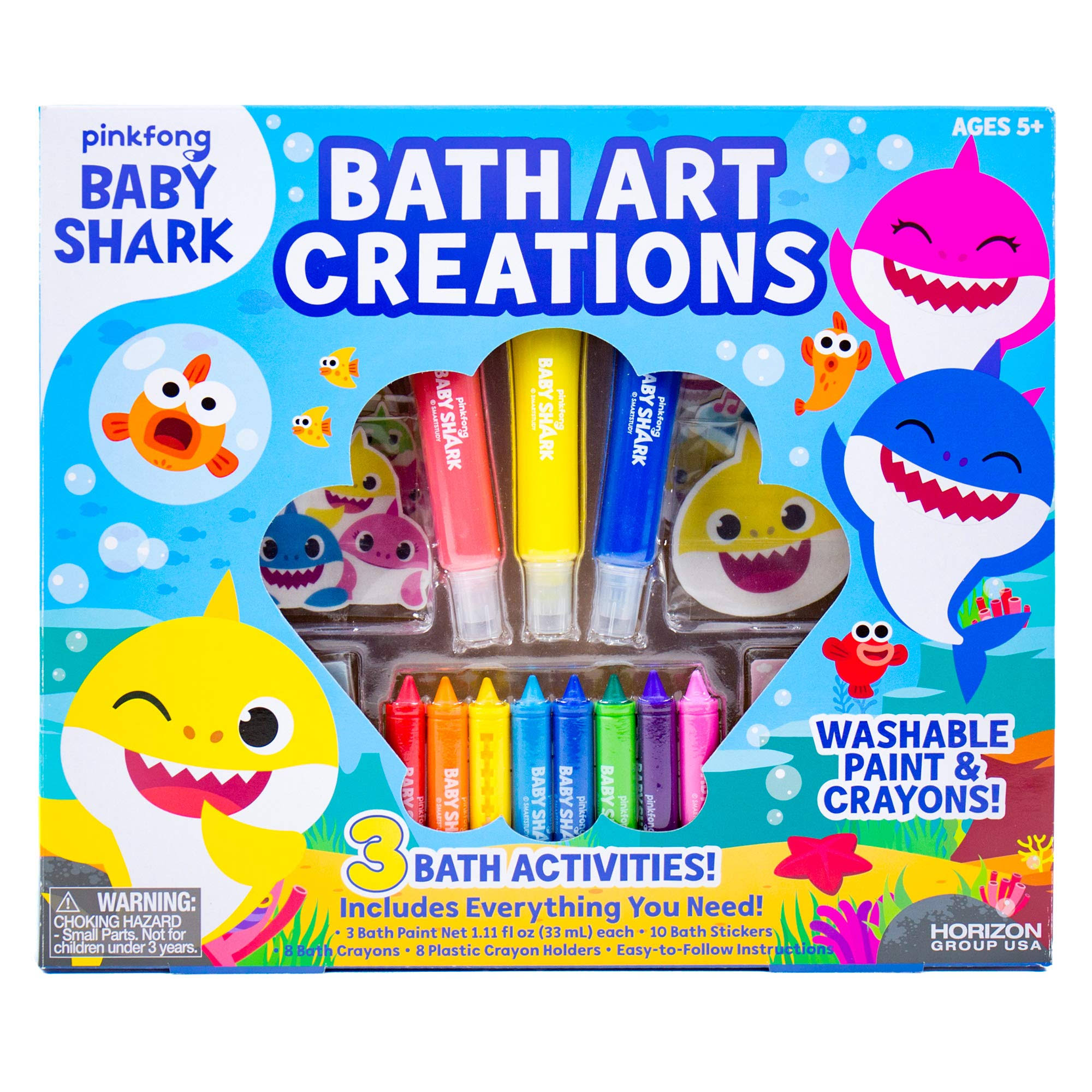 Baby Shark Bath Art Creations by Horizon Group USA