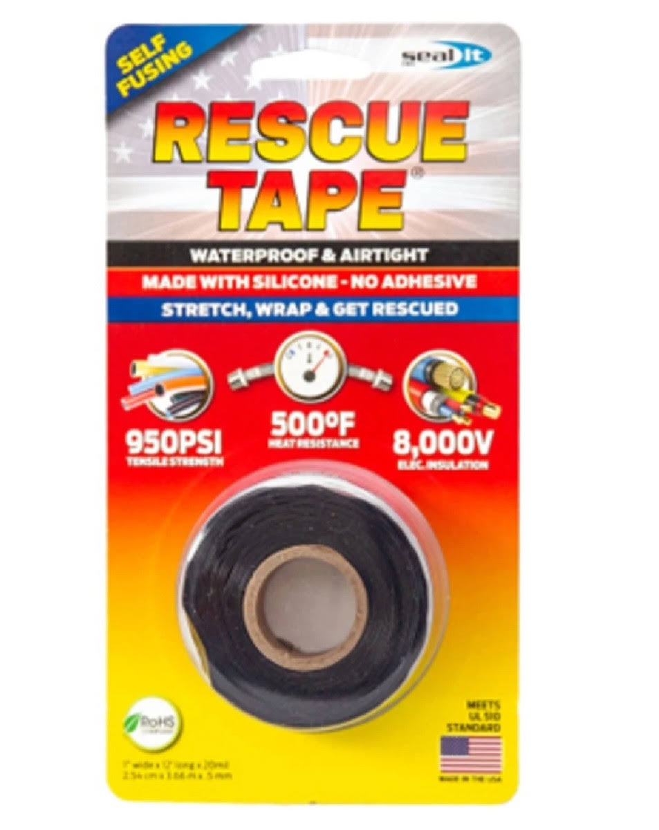 Rescue Tape 1" x 12' Black
