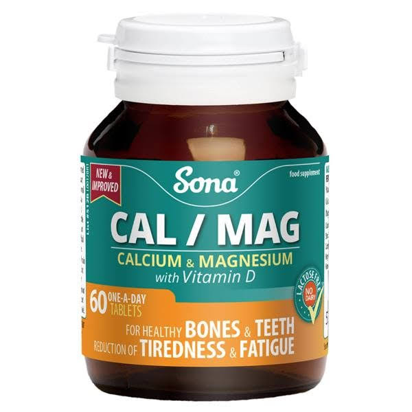 Sona Calcium/Magnesium with Vitamin for Bones & Teeth - Size-60 Capsules