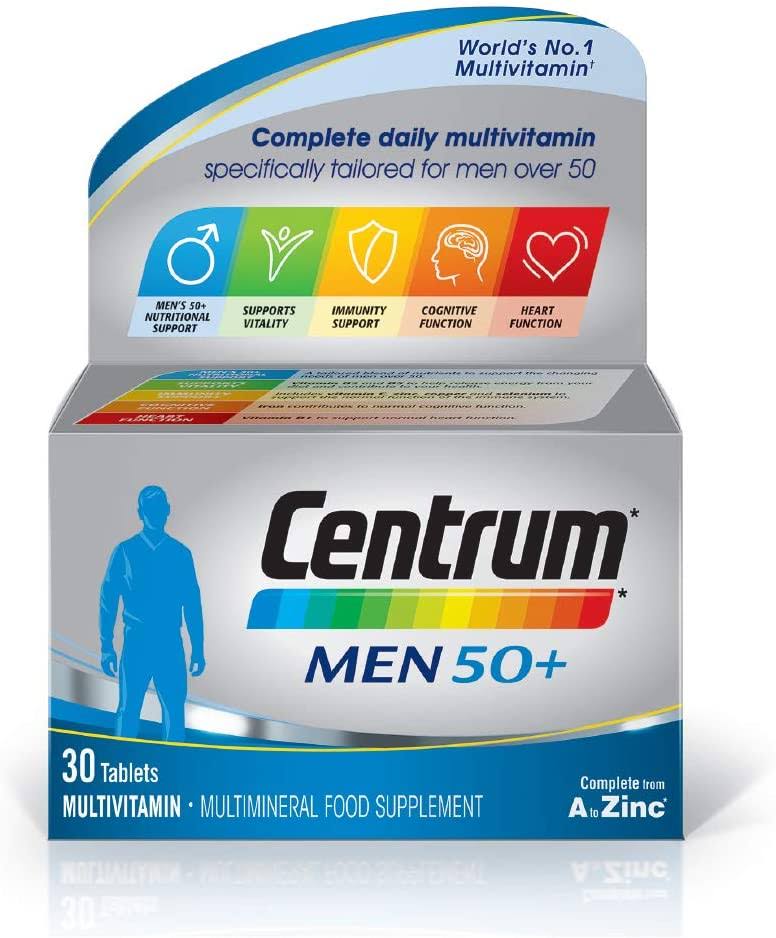 Centrum Men 50+ Multivitamin Tablets - x30