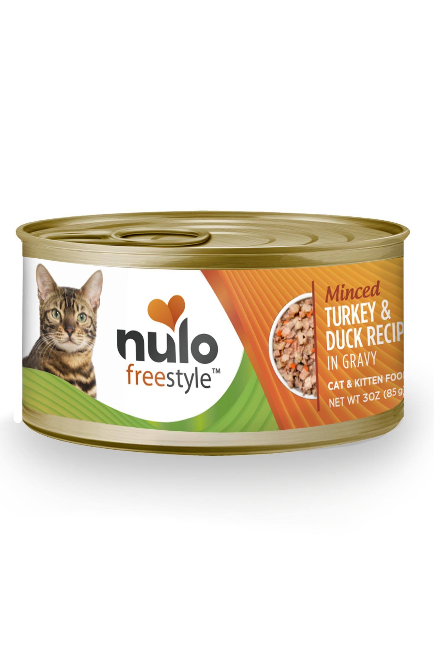 Nulo Freestyle Grain-Free Minced Turkey & Duck Recipe in Gravy Canned Cat Food