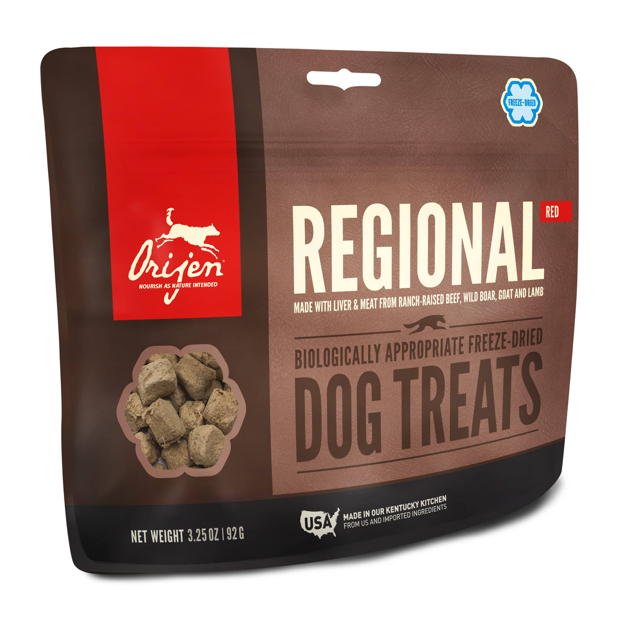 Orijen Freeze Dried Dog Treats Regional Red 3.25oz