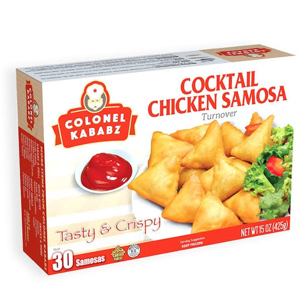 Colonel Kababz Cocktail Chicken Samosa - 15oz