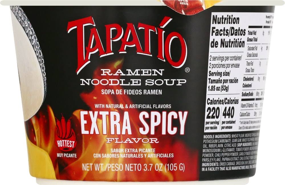 Tapatio Ramen Noodle Soup, Extra Spicy Flavor - 3.7 oz