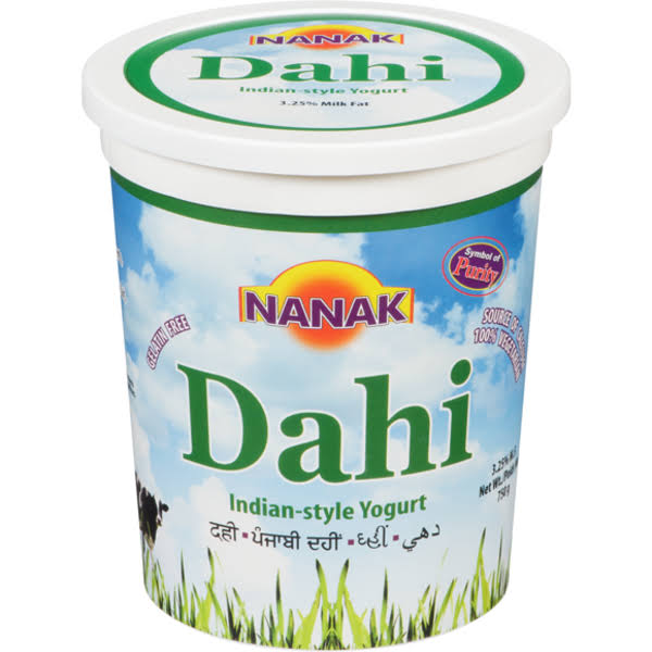 Nanak Dahi Indian Style Yogurt - Plain, 750g