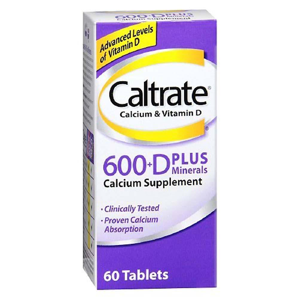 Caltrate 600+ D3 Plus Minerals - 60 Tablets