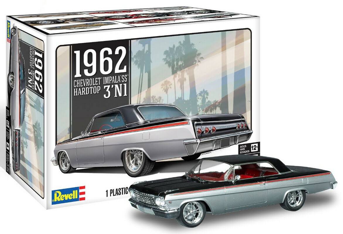 1962 Chevy Impala SS Hardtop (3 in 1) 1:25 Plastic Model Kit 14466 Monogram