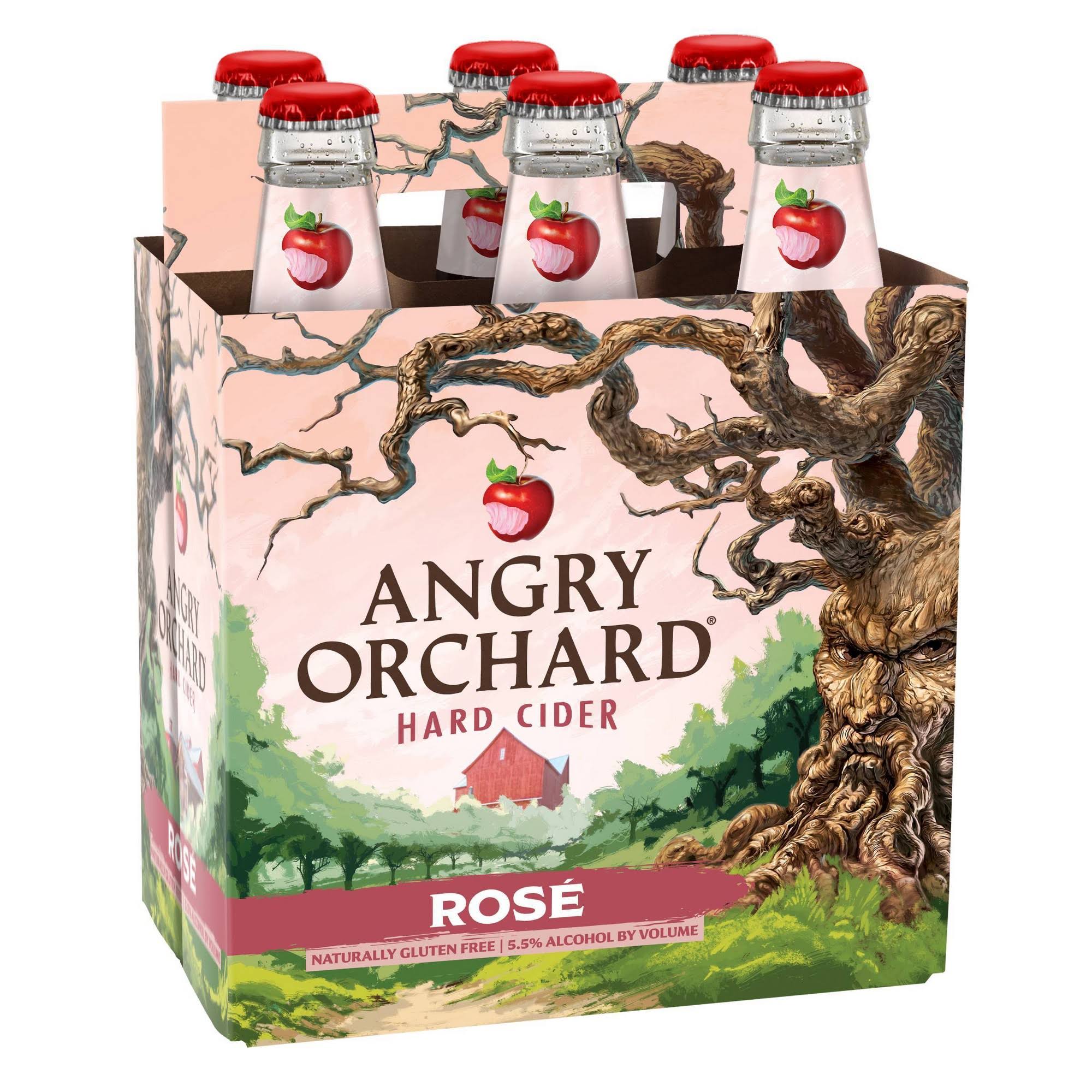 Angry Orchard Beer, Hard Cider, Rose - 6 pack, 12 fl oz bottles
