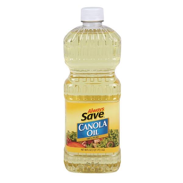 Always Save 100% Pure Canola Oil
