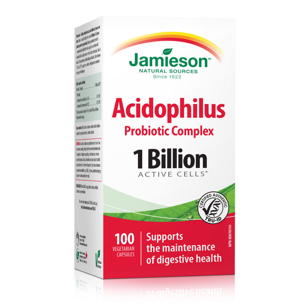 Jamieson Acidophilus Probiotic Complex 1 Billion 100 Caplets