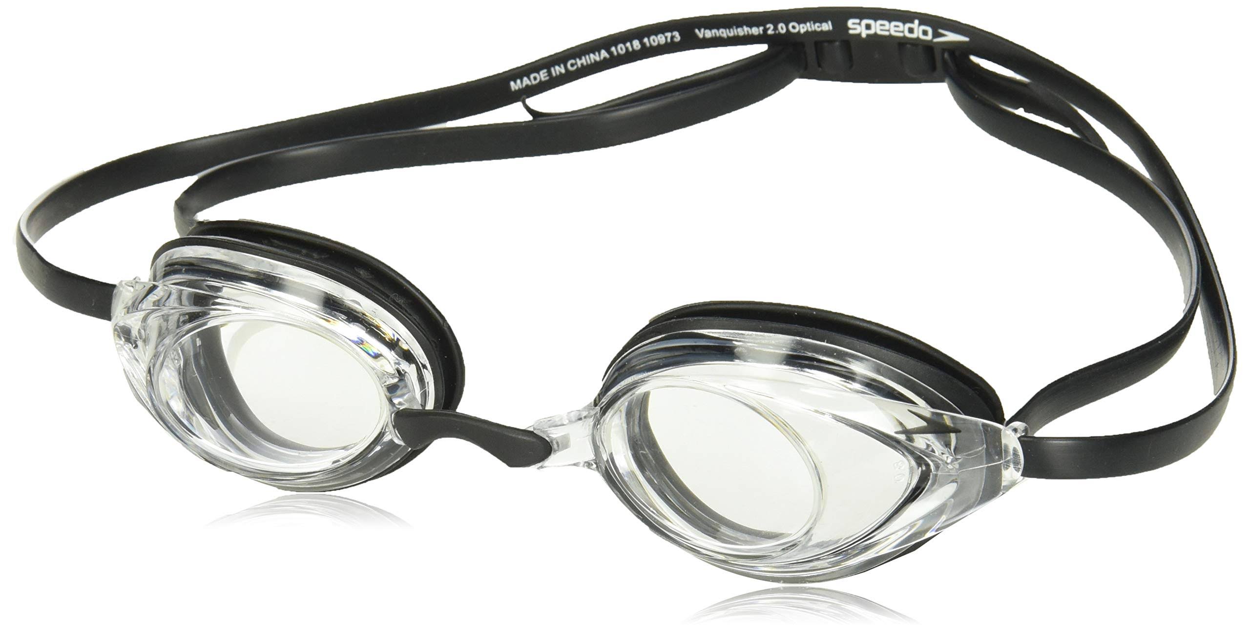 Speedo Vanquisher 2.0 Optical Goggle - Clear Negative - Swimoutlet.com