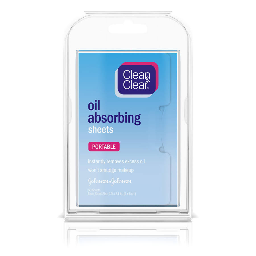 Clean and Clear Oil Absorbing Sheets - 50 Sheets