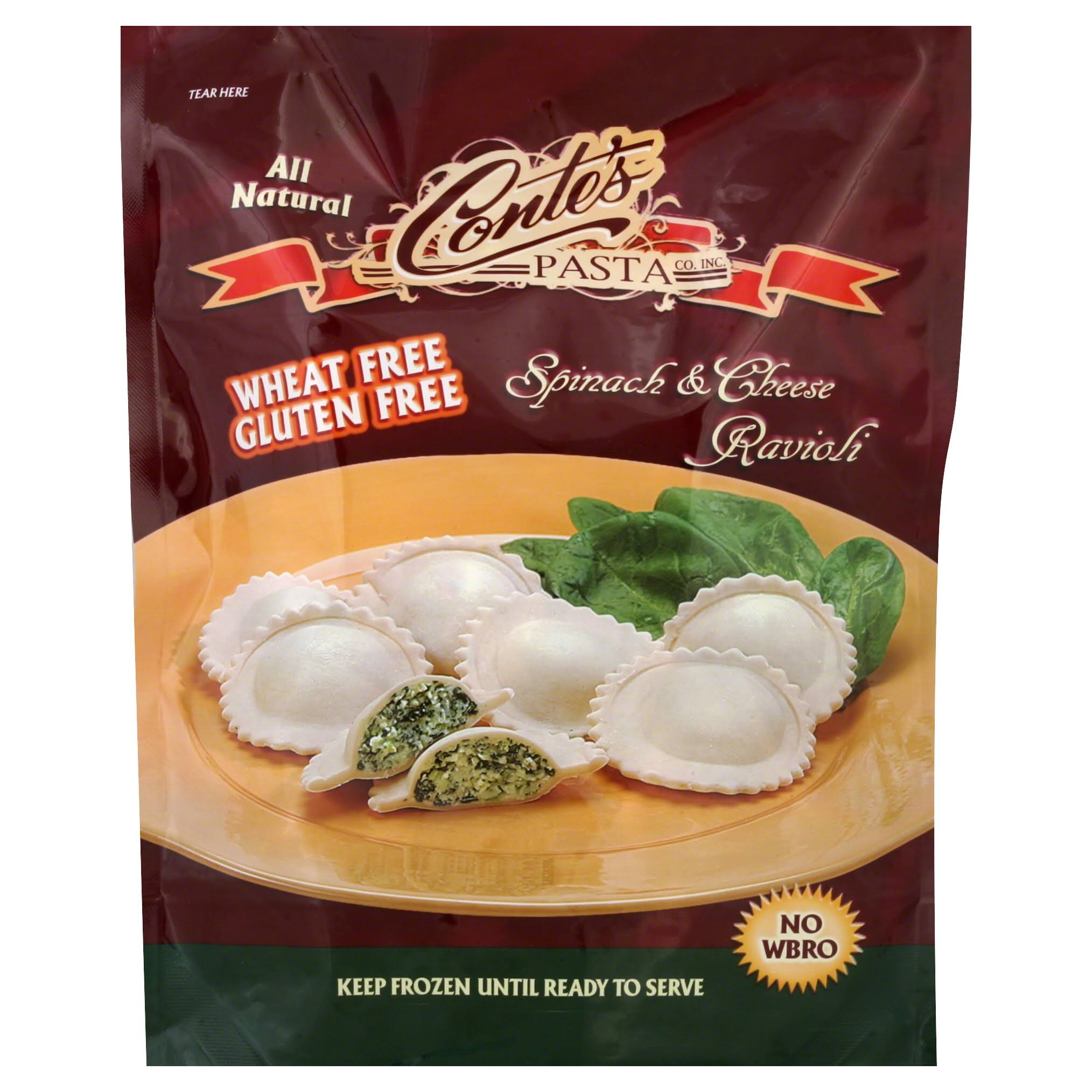 Conte's Wheat-Free Gluten-Free Spinach & Cheese Ravioli - 12oz