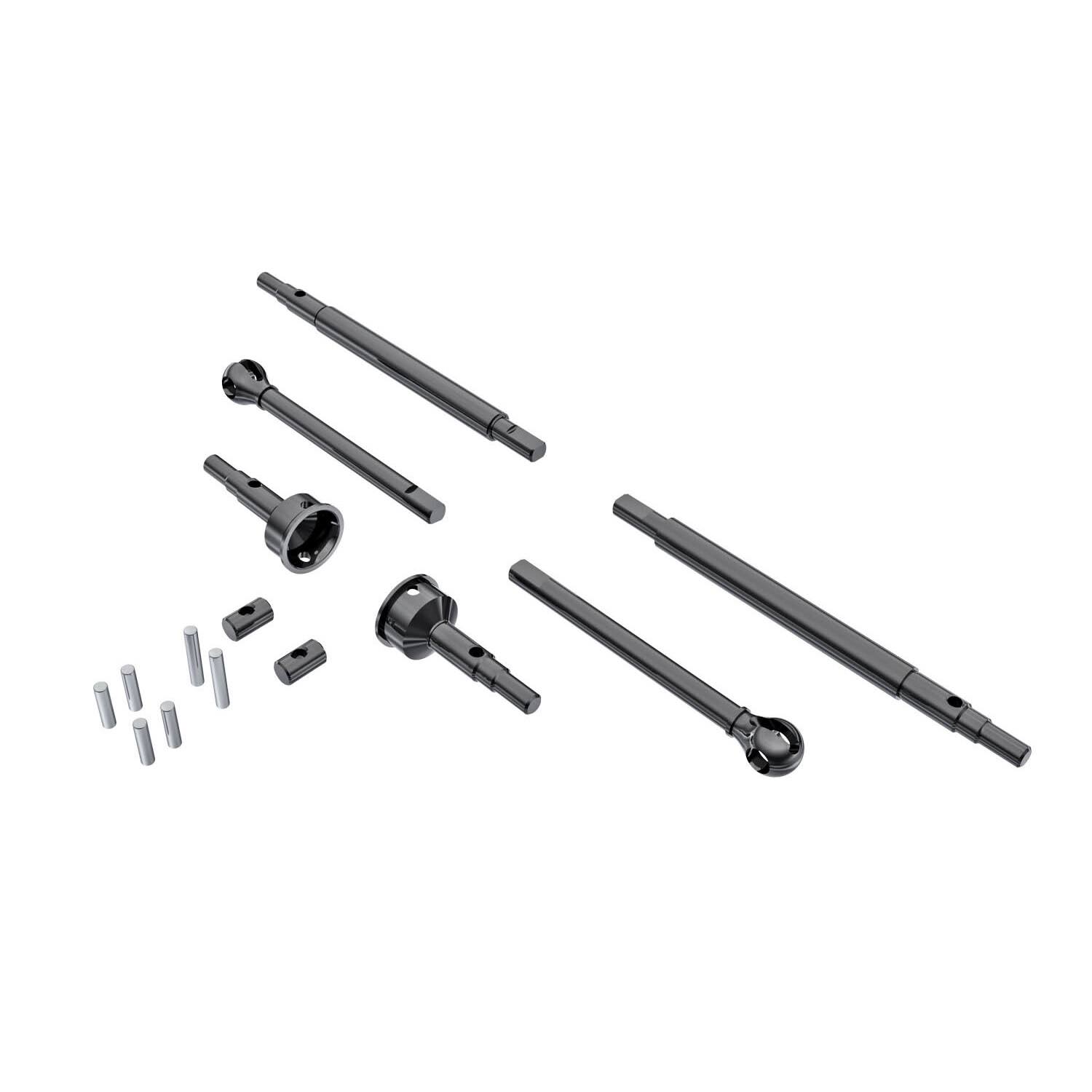 Traxxas TRX-4M Front and Rear Axle Shafts. Stub Axles - Hardened Steel TRX9756