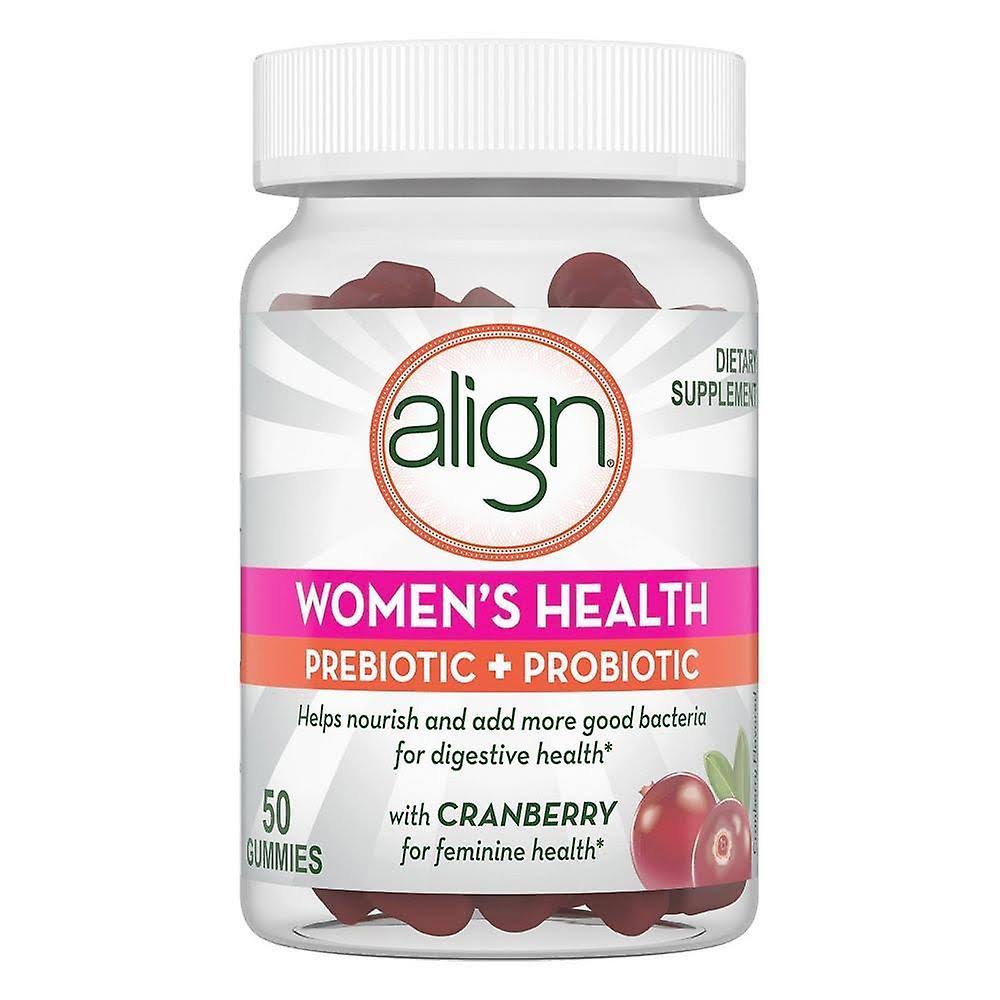 Align Women’s Health Prebiotic Probiotic Supplements - Cranberry, 50ct