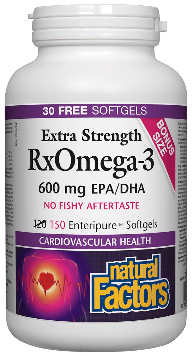 Natural Factors RxOmega-3 Extra Strength Supplement - 150ct