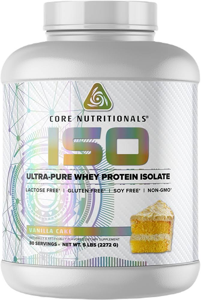 Core Nutritionals Iso - 5lbs Vanilla Cake
