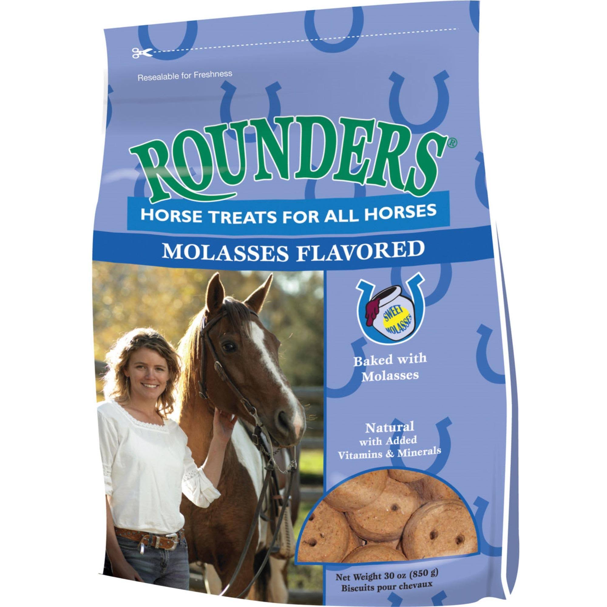 Kent Nutrition Rounders Molasses Flavored Horse Treats - 30oz