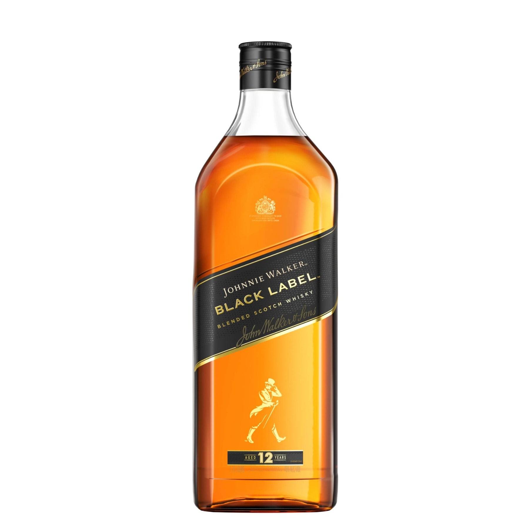 Johnnie Walker Black Label Whisky, Blended Scotch - 1.75 lt