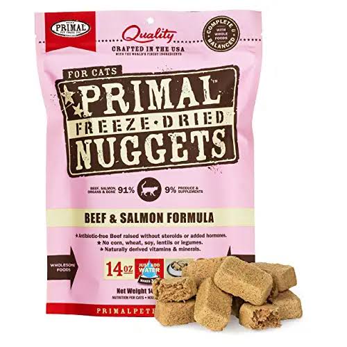 Primal Freeze Dried Formula For Cats - Beef and Salmon