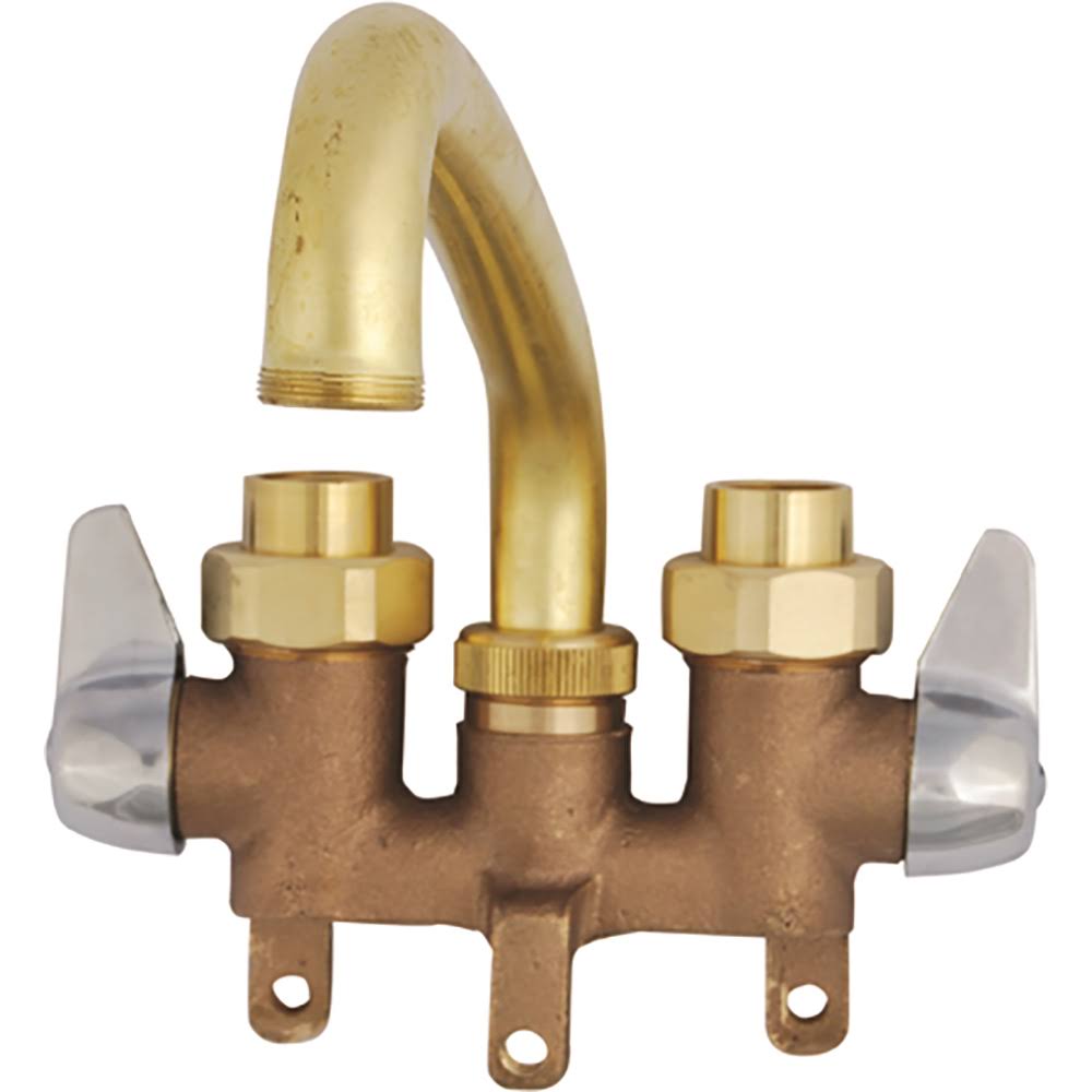 Union Brass Two Handle Laundry Faucet - Brass