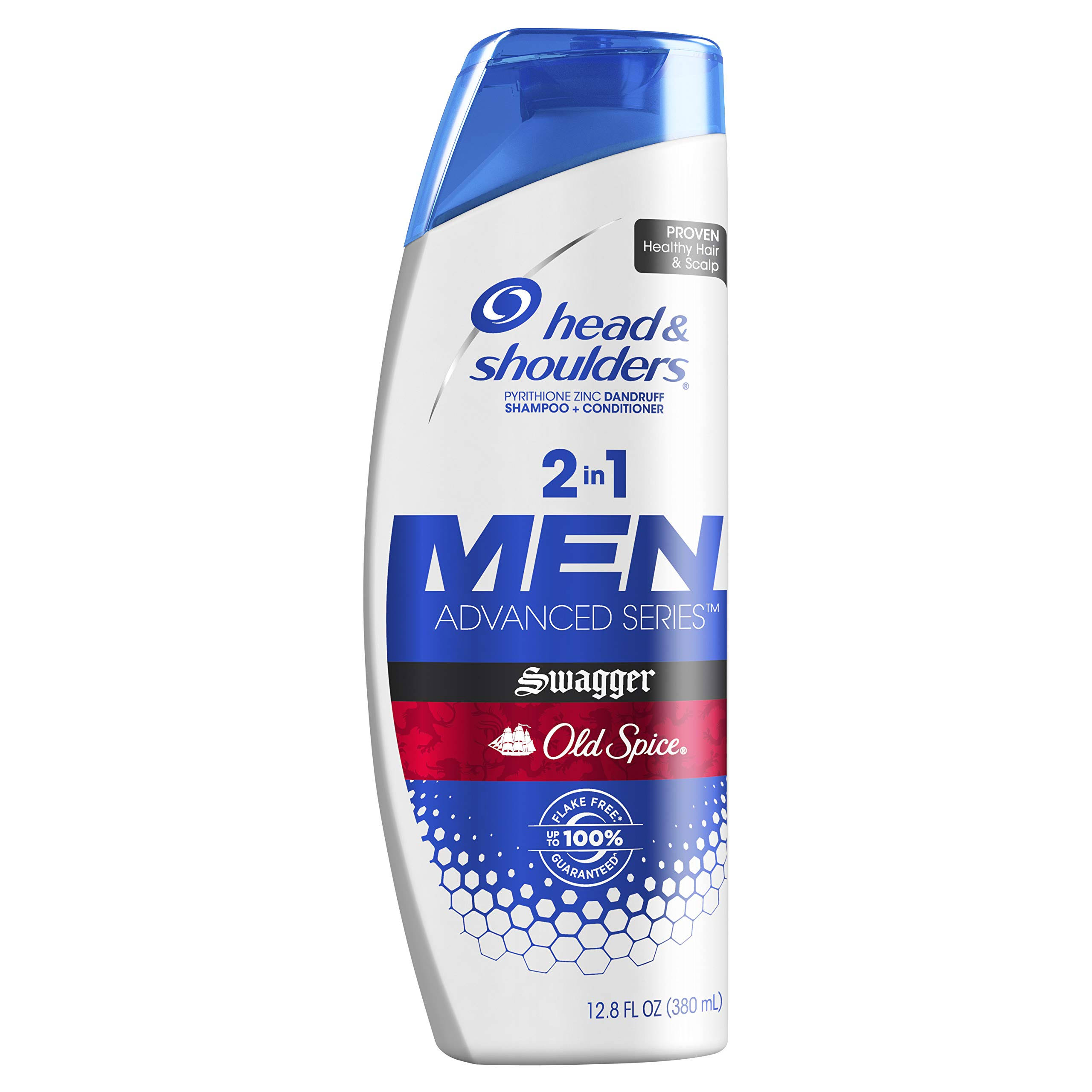 Head & Shoulders Shampoo + Conditioner, Dandruff, 2 in 1, Swagger, Old Spice, Men - 12.8 fl oz
