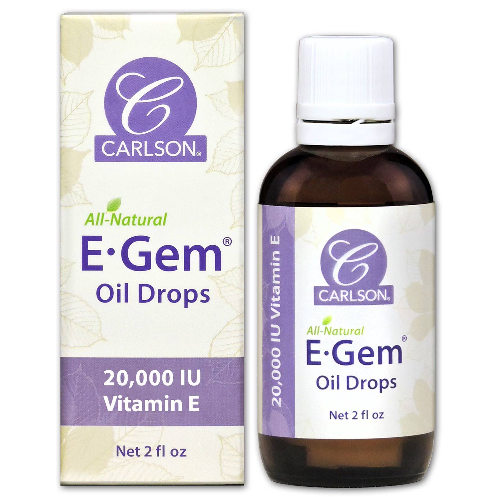 Carlson Laboratories E Gem Oil Drops - 2oz