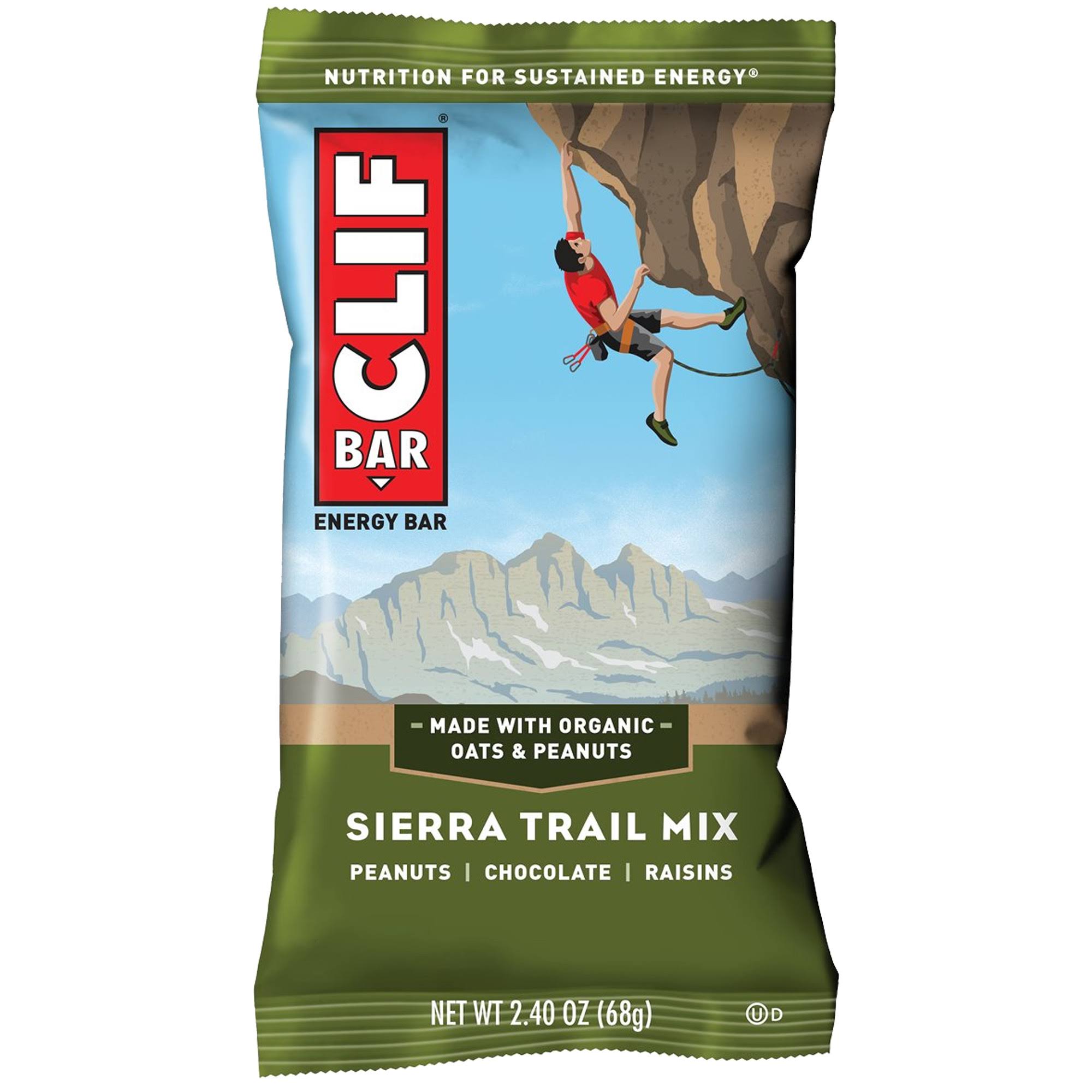 Clif Bar Energy Bar Sierra Trail Mix - Peanuts, Chocolate, Raisins