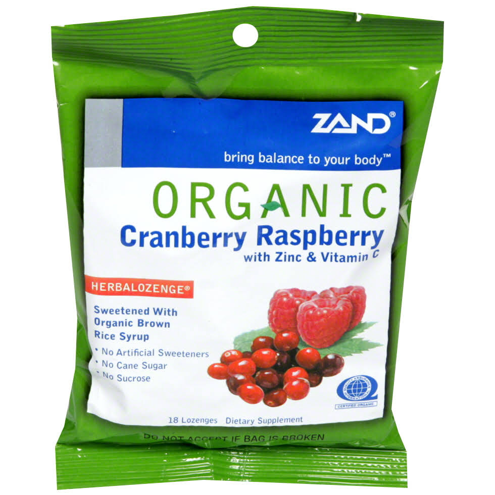 Zand Organic Lozenge - Cranberry Raspberry