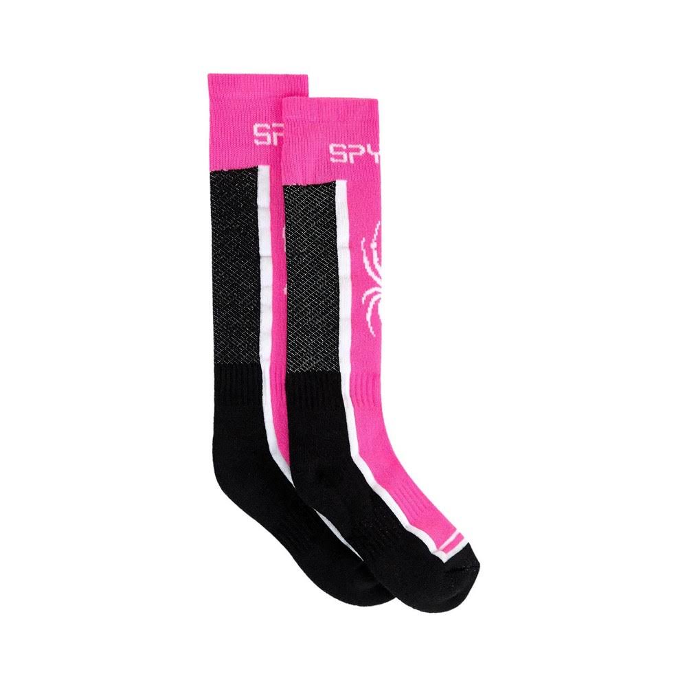Spyder Pink & Black Sweep Ski Socks