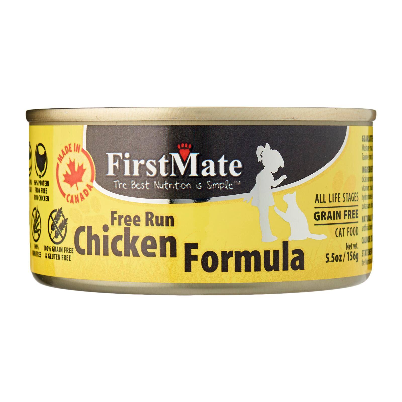 FirstMate Chicken Limited Ingredient Grain-Free Canned Cat Food, 5.5-oz