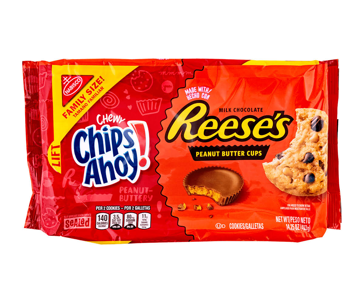 Nabisco Chips Ahoy! Chewy Chocolate Cookies - Reese's Peanut Butter Cup, 14.3oz
