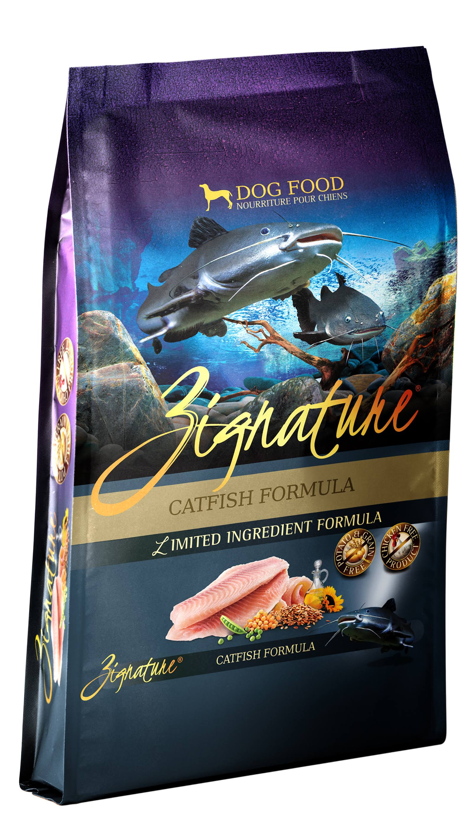 Zignature Canned Dog Food - Catfish, 4lb