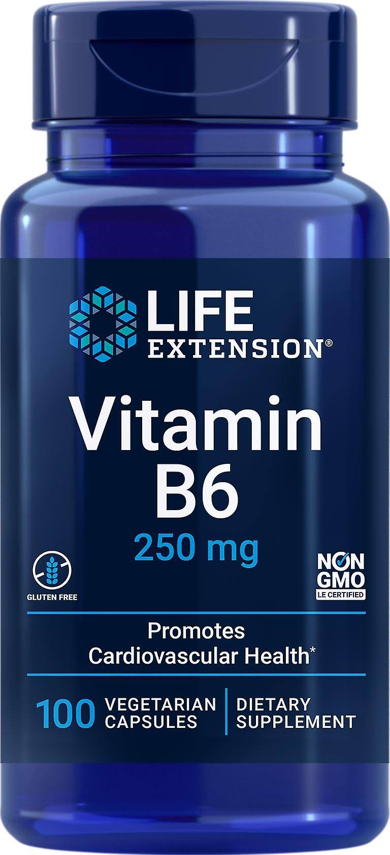 Life Extension Vitamin B6 Dietary Supplement - 100 Capsule