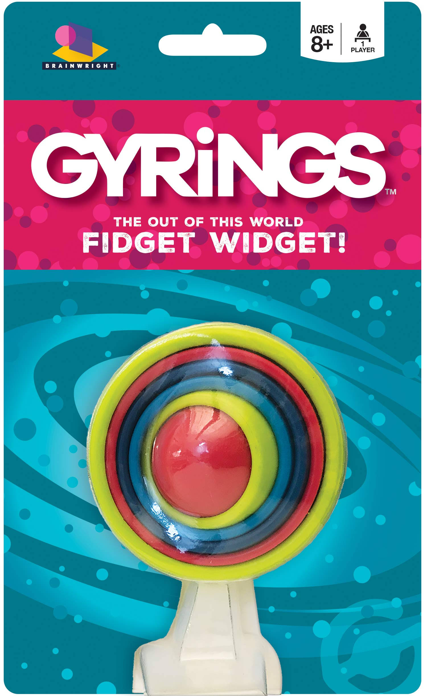Brainwright GYRINGS Fidget Widget, Multicolour