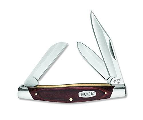 Buck 0371BRS Stockman Folding Pocket Knife - 3 Blade