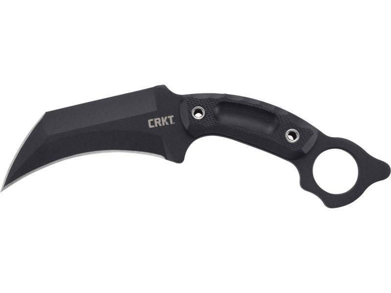 CRKT du hoc Fixed Blade Knife w/Sheath 5.095in SK5 Steel Blade G10 Handle Black 2630