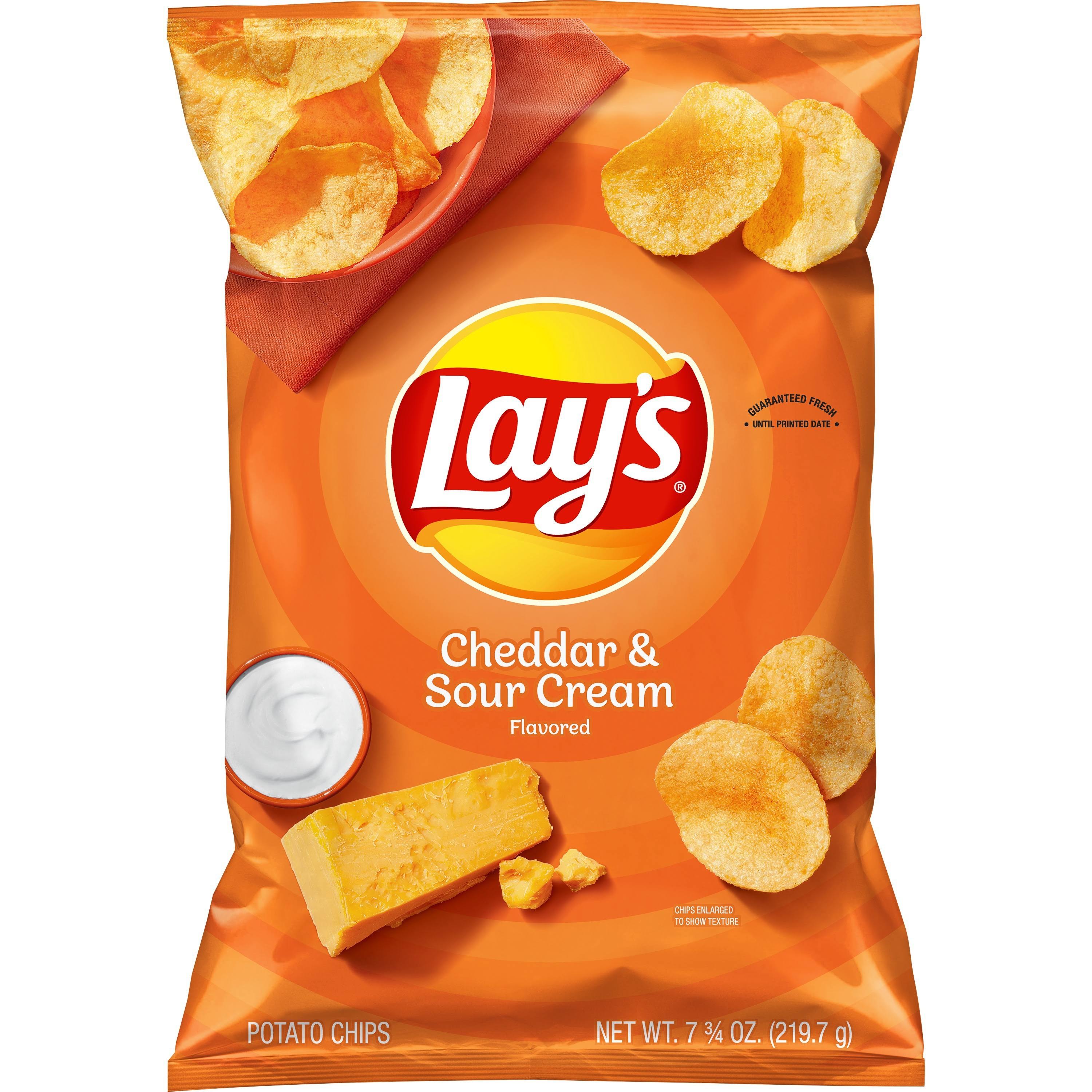 Lay's Potato Chip - Cheddar and Sour Cream, 7.75oz