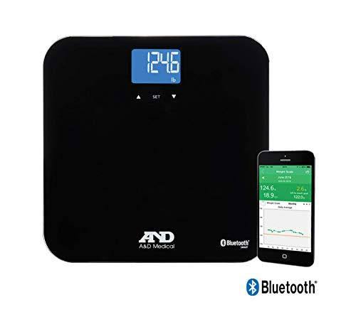 A and D Medical Plus Connect Multi User Weight Scale - Blue
