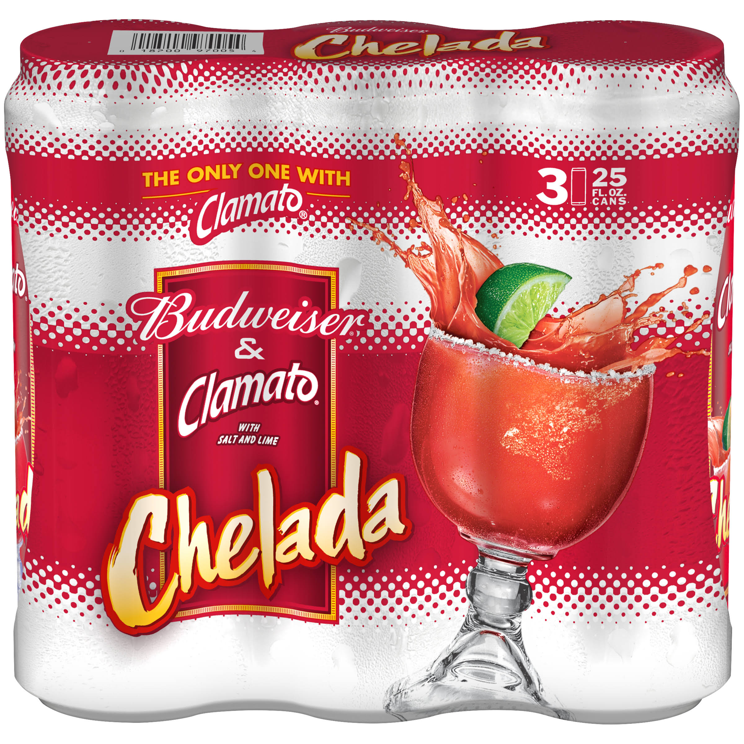 Budweiser & Clamato Chelada Beer - 3pk/25 fl oz Cans
