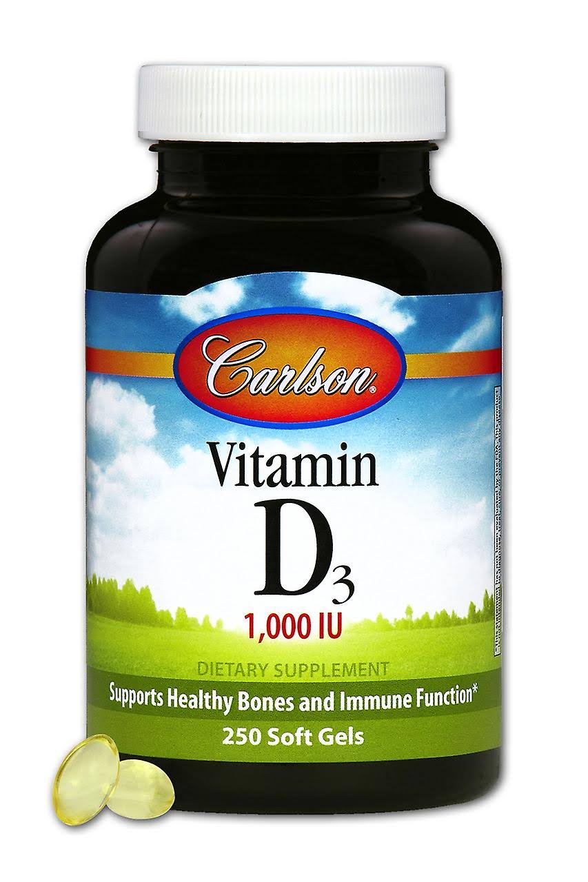 Carlson Labs Vitamin D3 - 1000 IU, 250 Softgels