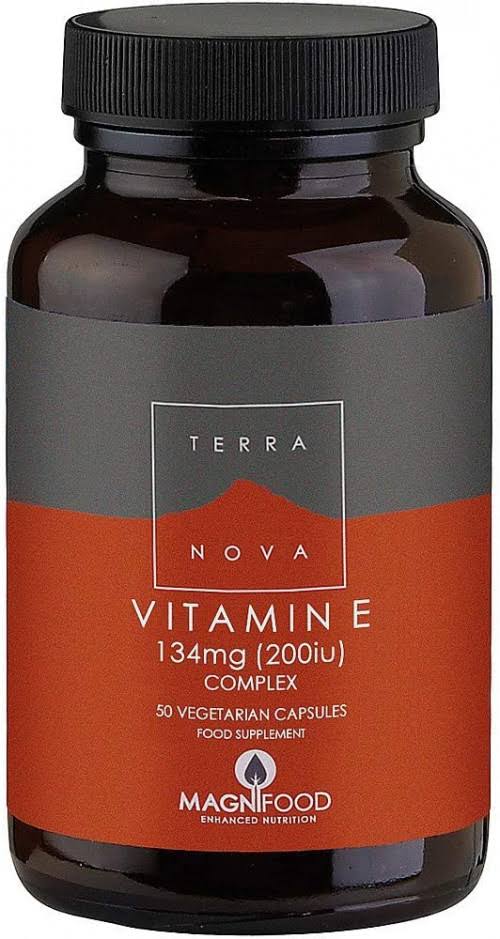 Terranova Vitamin E 200iu Complex Dietary Supplement - 50 Capsules