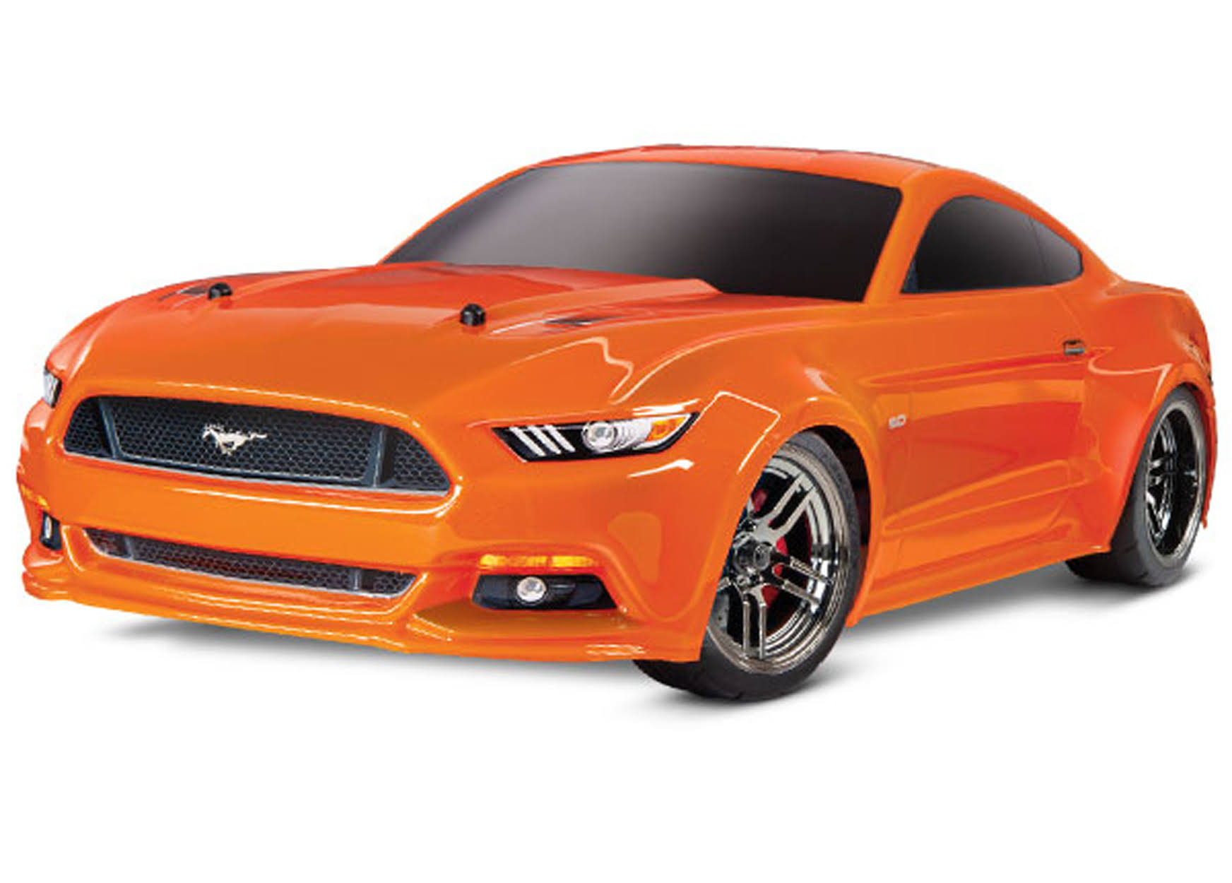 Traxxas 83044-4-ORNG Ford Mustang GT : 1/10 Scale AWD Su