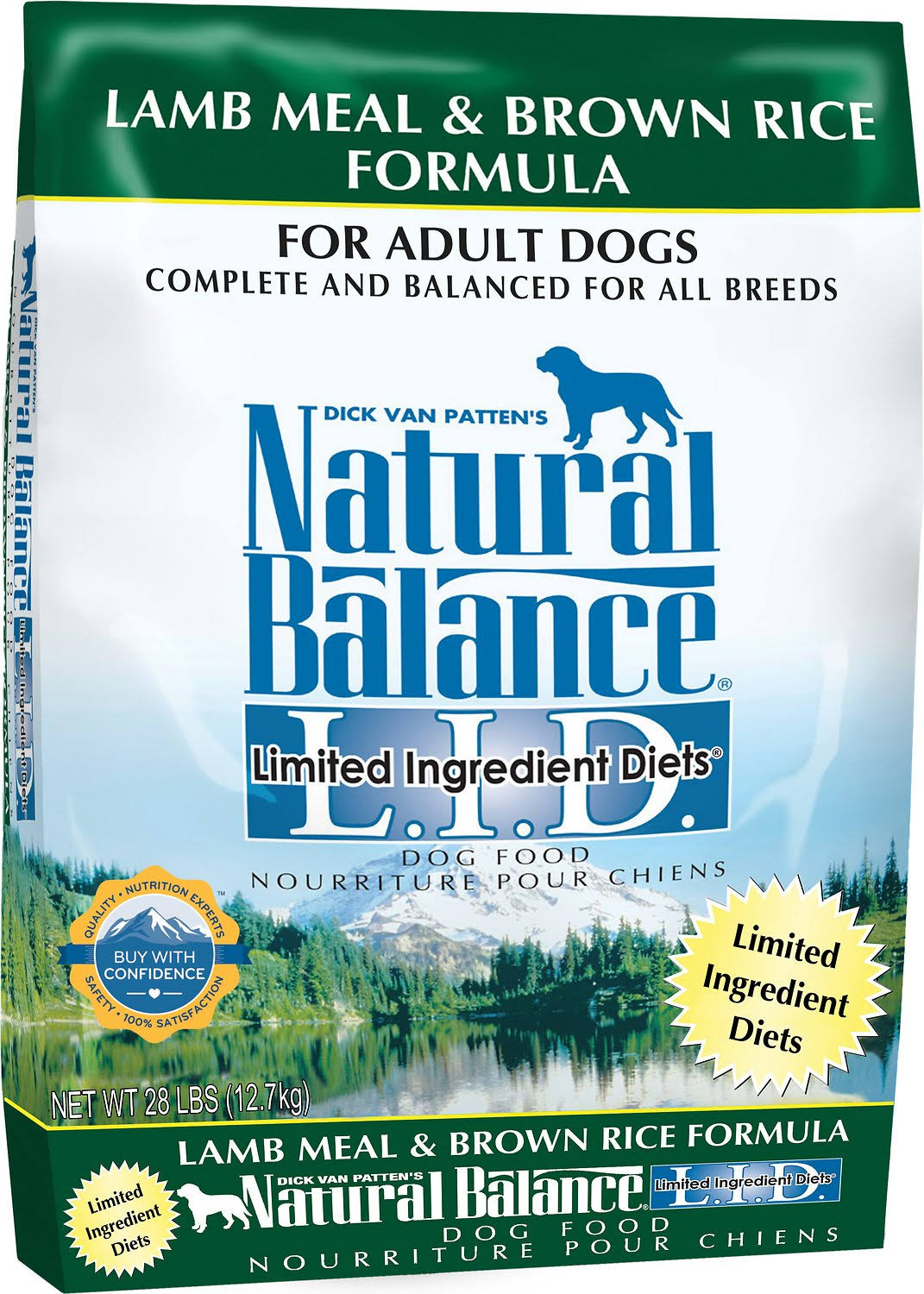 Natural Balance Limited Ingredient Lamb Meal & Brown Rice Dog Food - 1.81 kg
