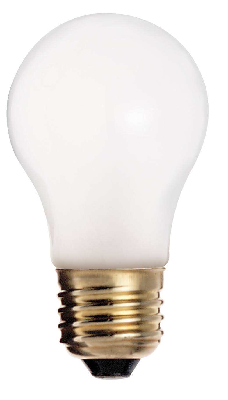 Satco Medium Base Light Bulb - 25 Watts, Frosted