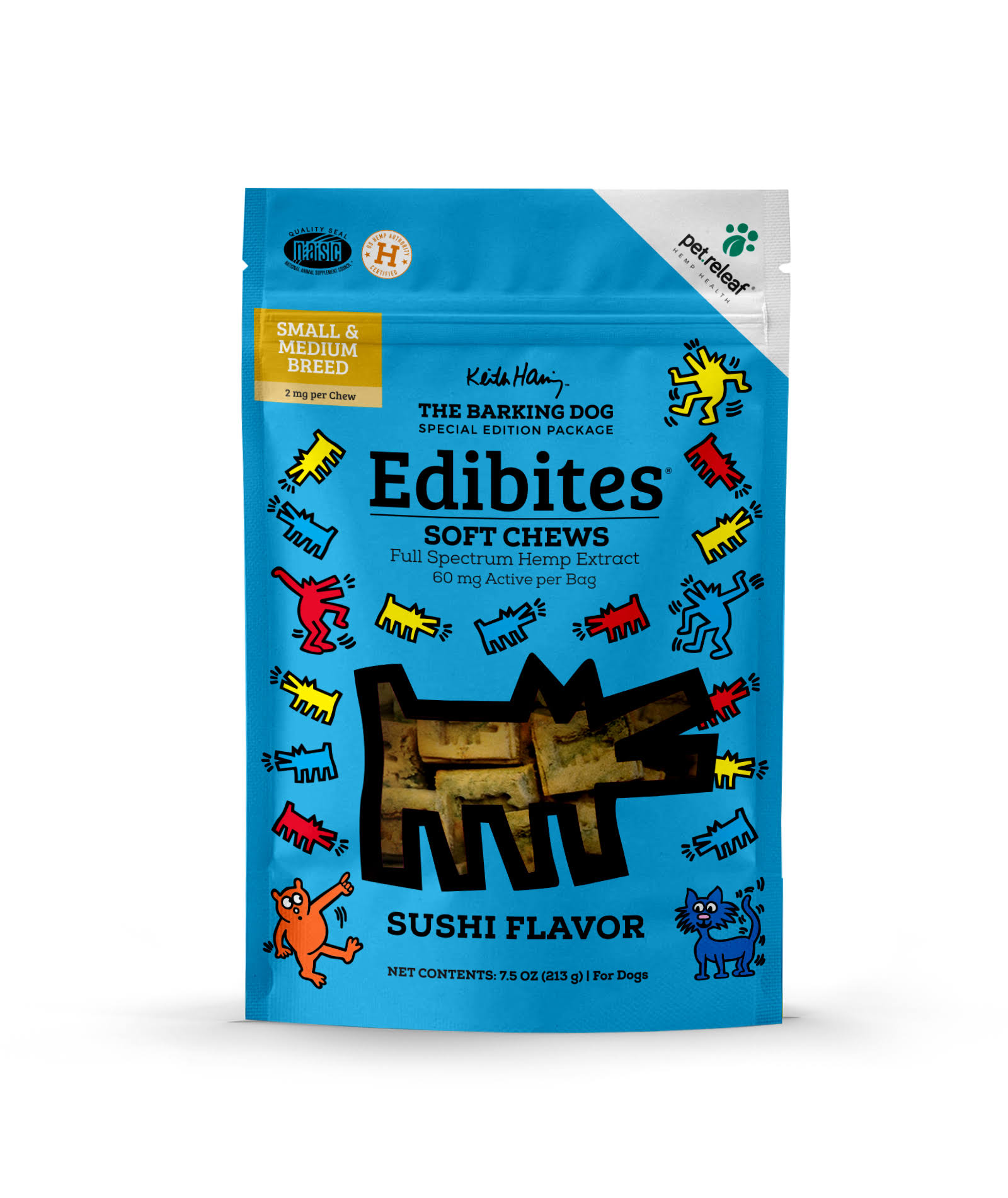 Pet Releaf Edibites Soft Chews Sushi Dog Supplement, 7.5-oz