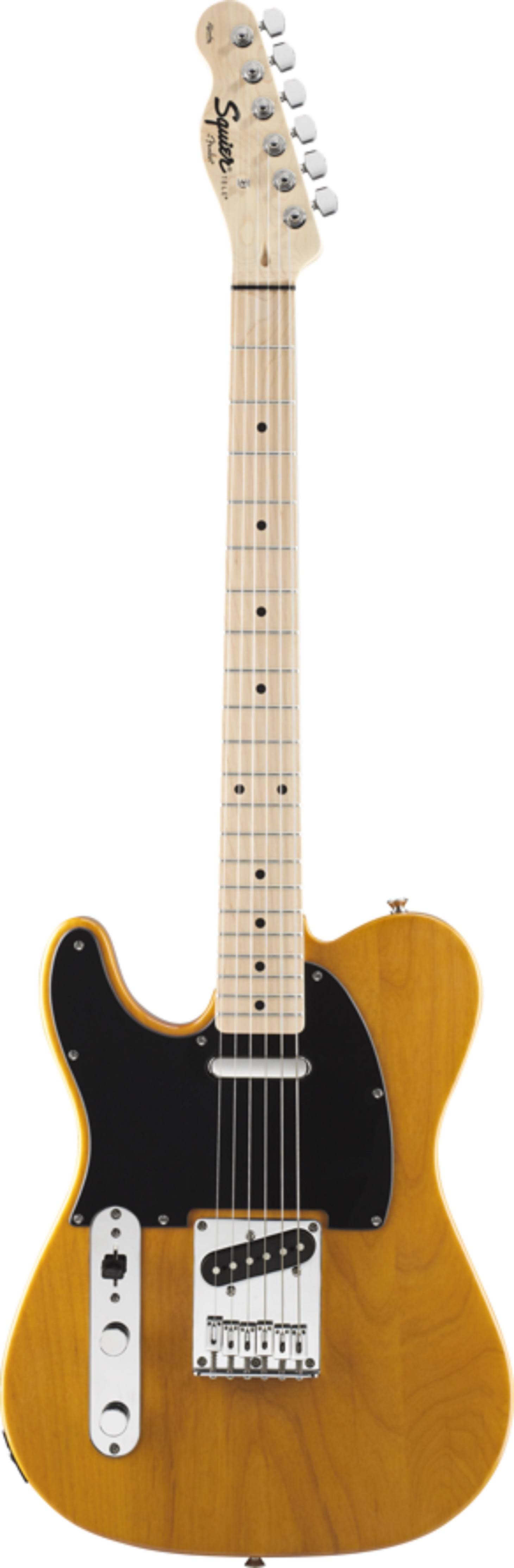 Squier Affinity Telecaster Left-Handed Electric Guitar, Maple Fingerboard Butterscotch Blonde